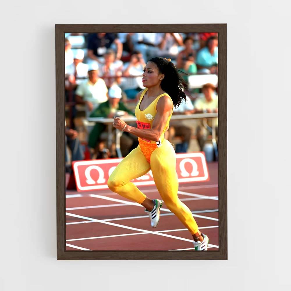 Poster La Flamme Jaune – affiche Athlétisme (vue 5)